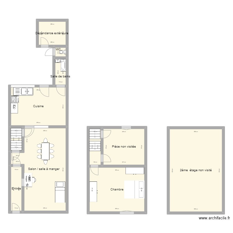 Armentières. Plan de 11 pièces et 176 m2