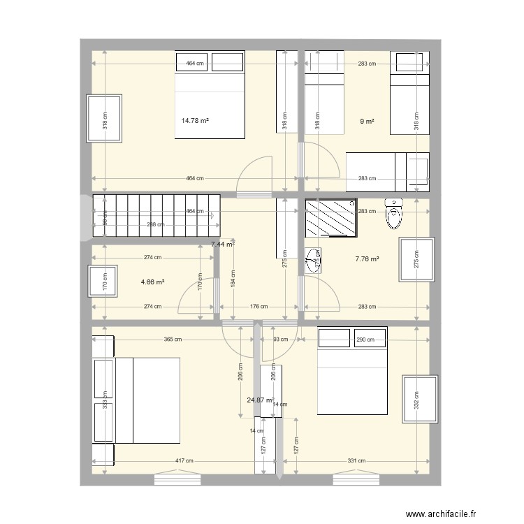 ETAGE GRAND FORT. Plan de 0 pièce et 0 m2