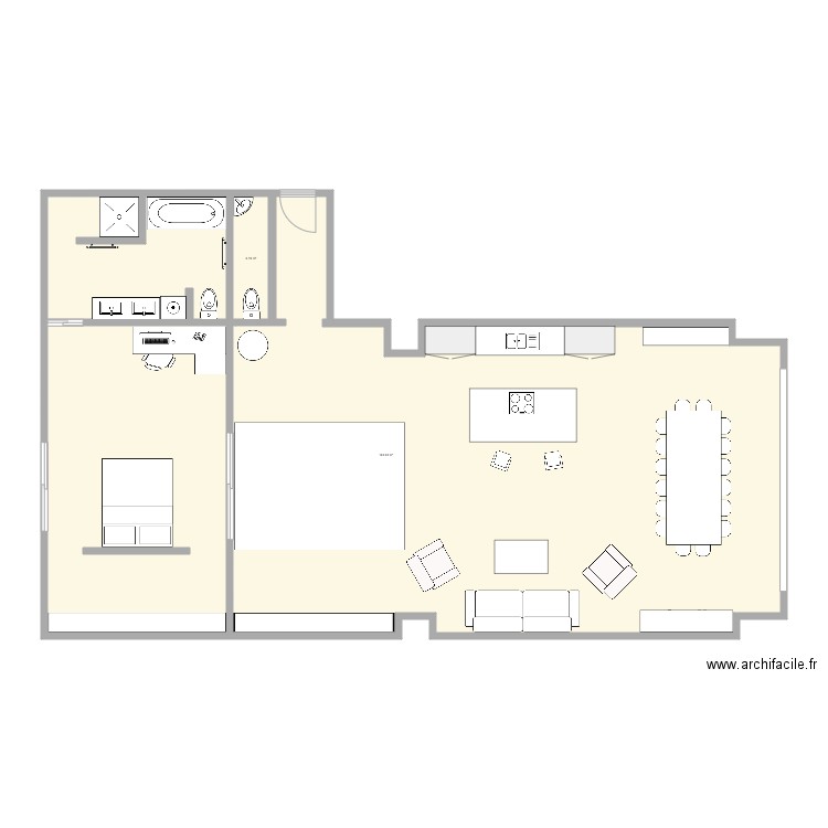 loft lilas. Plan de 0 pièce et 0 m2