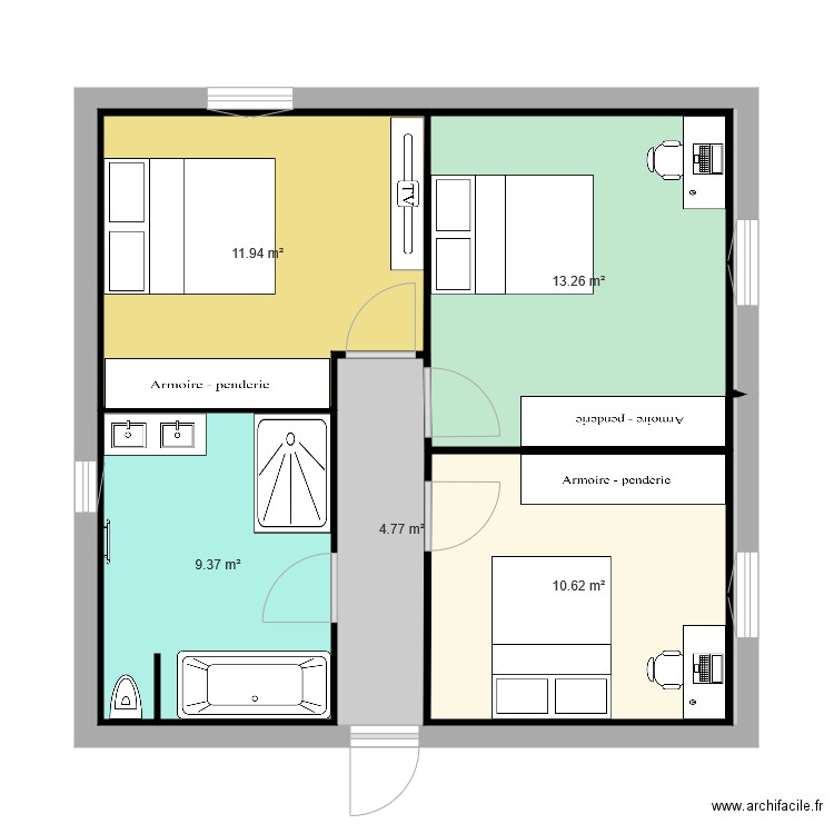 extension . Plan de 0 pièce et 0 m2