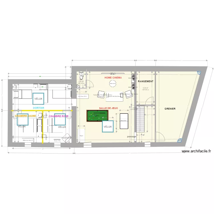 LAFLEUR R1 BIS. Plan de 