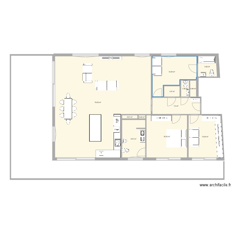 penthouse 2. Plan de 0 pièce et 0 m2