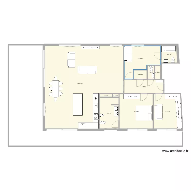 penthouse 2. Plan de 