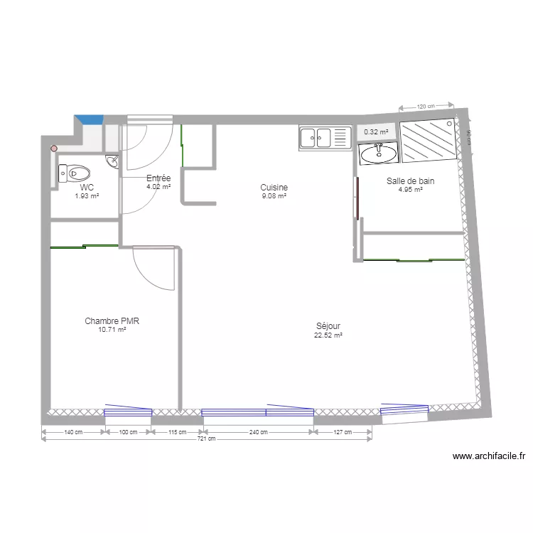 Parc Saint Martin. Plan de 