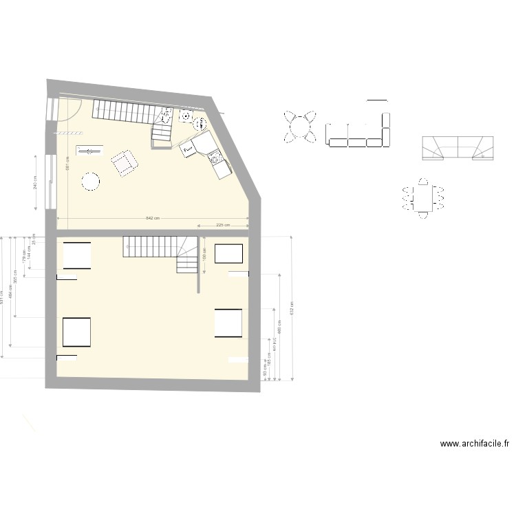 Plan remise  1 er etage  V 6   06/05/2022. Plan de 0 pièce et 0 m2