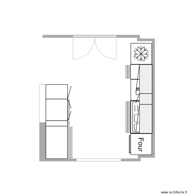 implantation électrique cuisine. Plan de 0 pièce et 0 m2