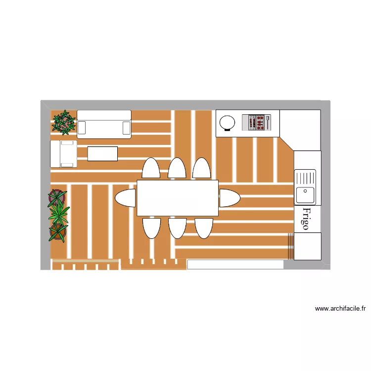 cuisine d'&eacute;t&eacute;. Plan de 