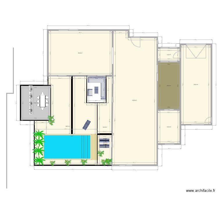 plan terrasse. Plan de 0 pièce et 0 m2