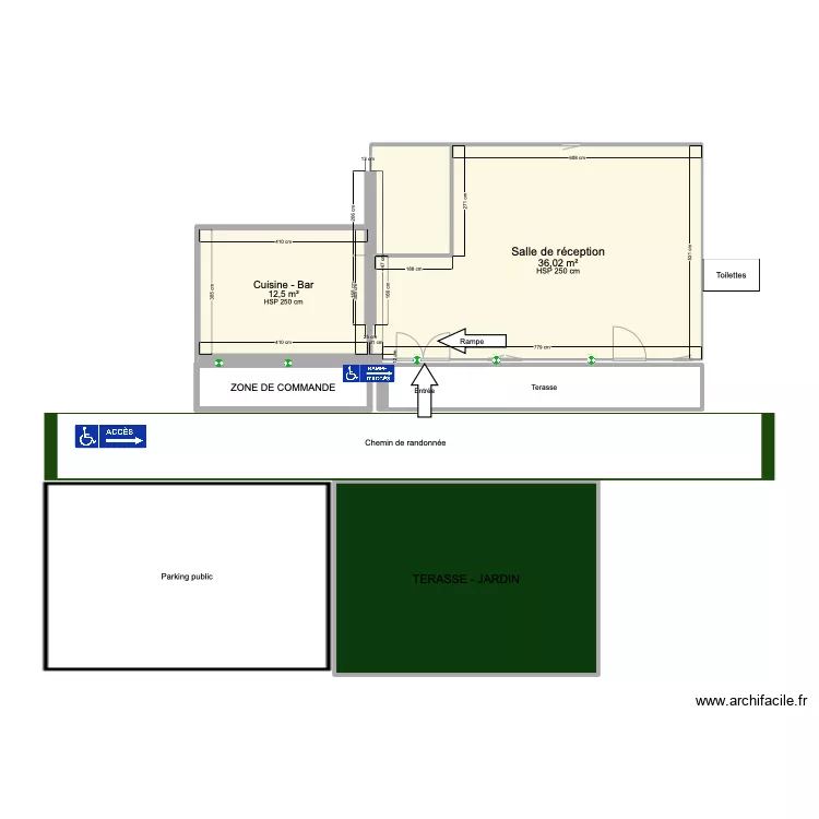 Salle restauration 1. Plan de 