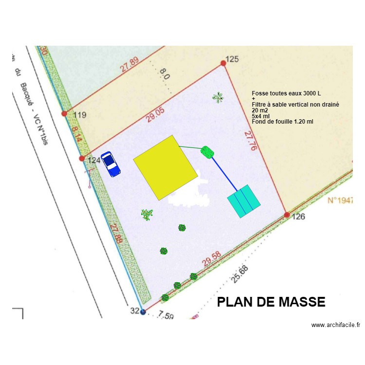 Mhamdi. Plan de 0 pièce et 0 m2