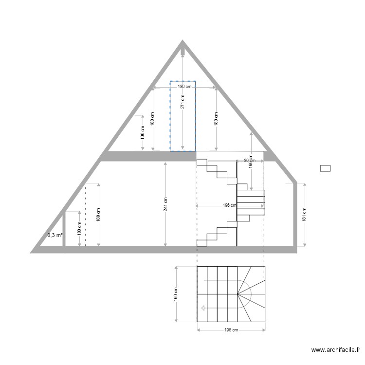 Plan coupe 2. Plan de 0 pièce et 0 m2