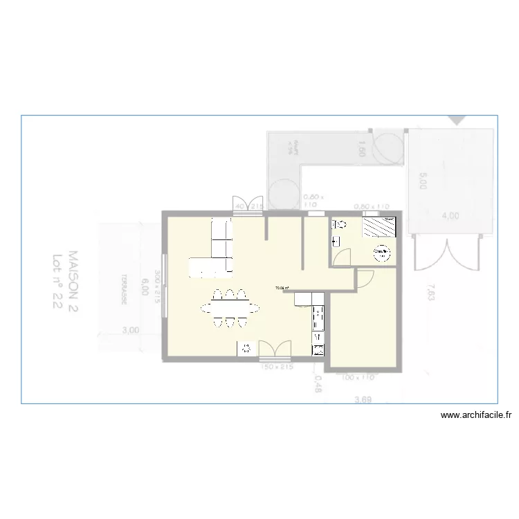 Courthezon RdC V6. Plan de 