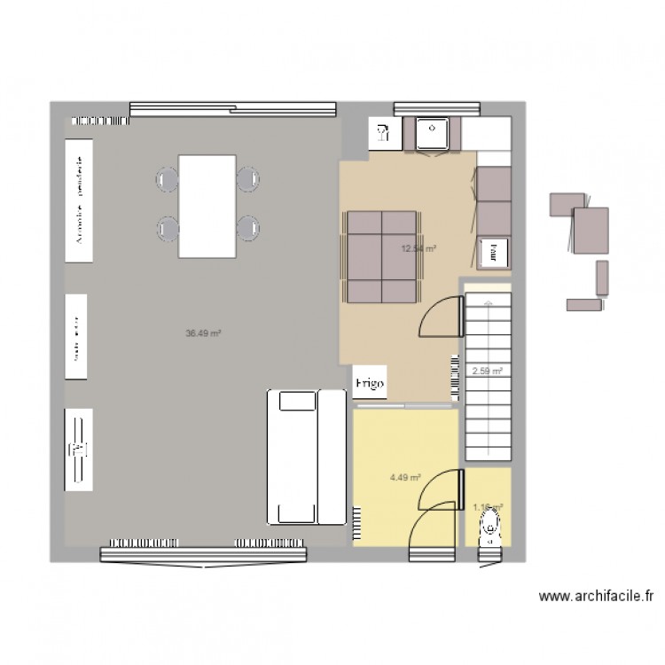 Sin Le Noble RDC Model 2. Plan de 0 pièce et 0 m2