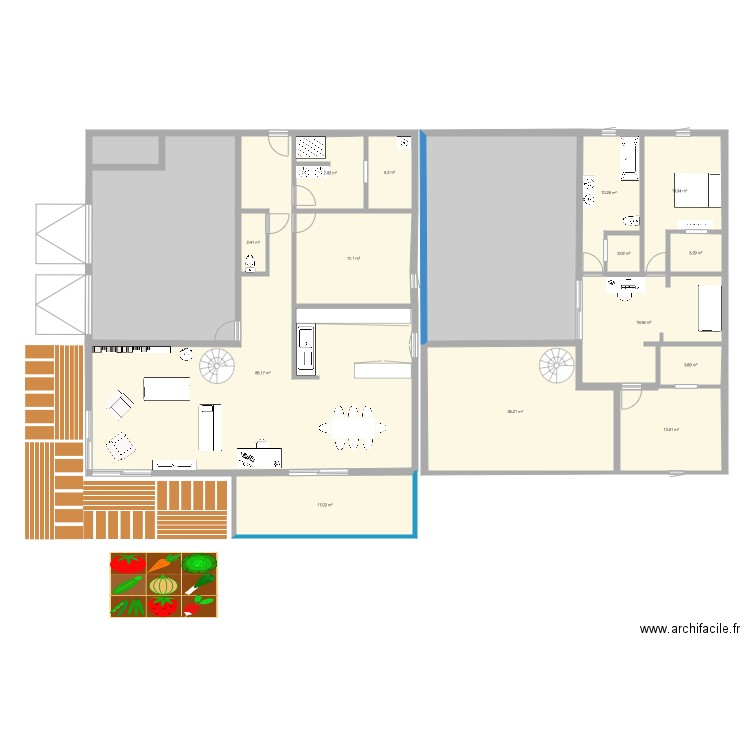 Maison. Plan de 0 pièce et 0 m2