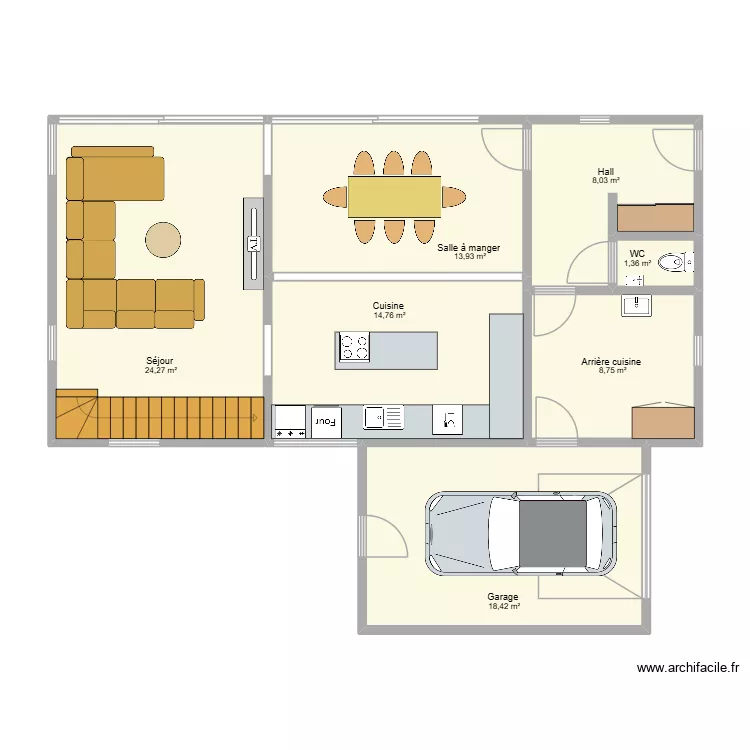 Lot 4 Nandrin. Plan de 7  et 90 m²