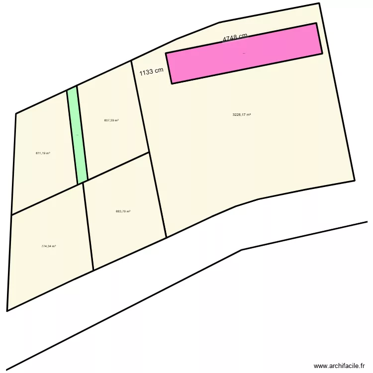 DISTRIBUTION DE LOTISSEMENT. Plan de 7 et 7031 m² DISTRIBUTION DE LOTISSEMENT. Plan de 7 et 7031 m²
