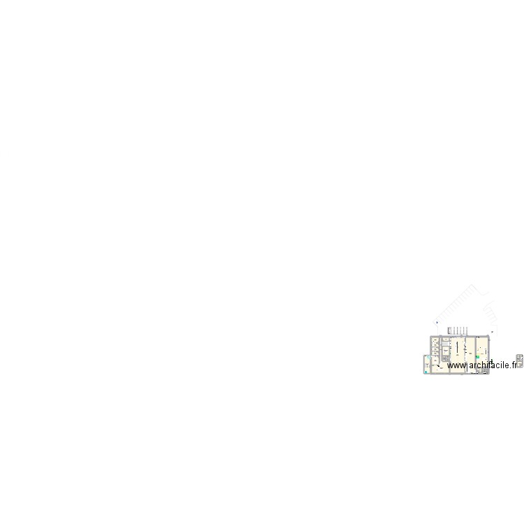 Labo avec étage et vestiaire. Plan de 46 pièces et 1572 m2