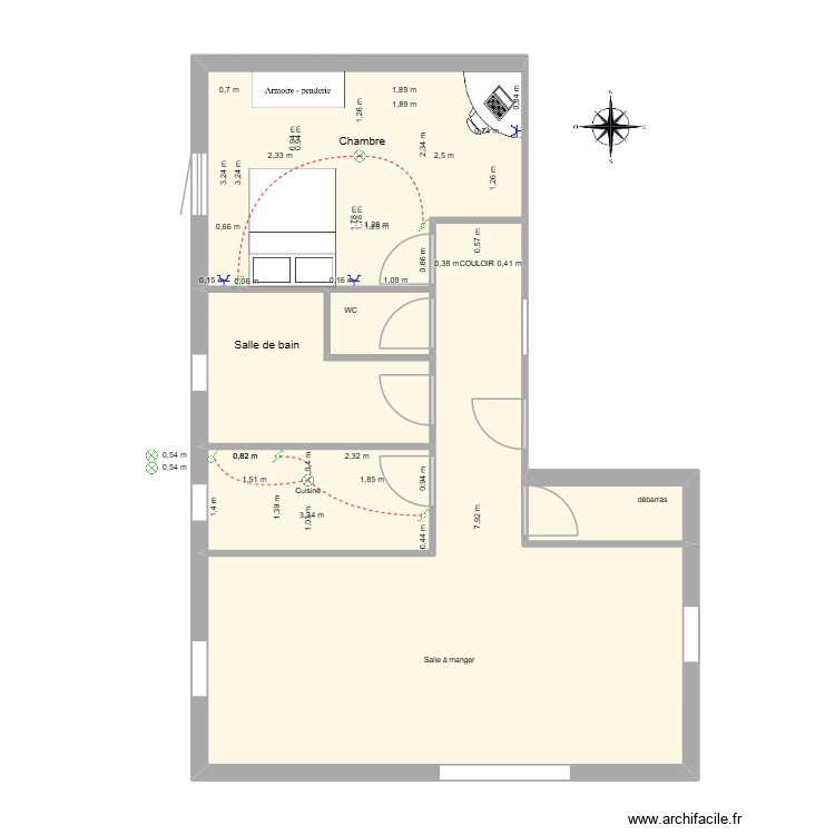 f2 mohamed kajoua. Plan de 0 pièce et 0 m2