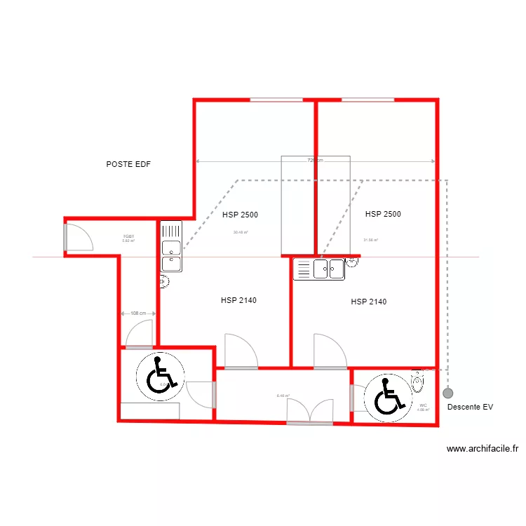 MARSEILLE BOET. Plan de 