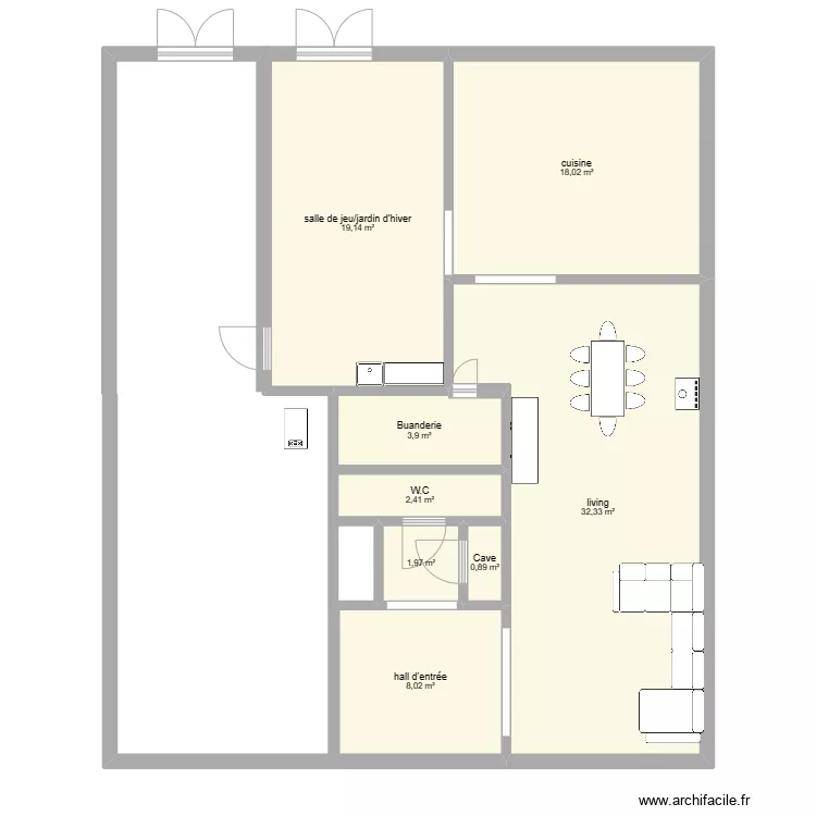 rez moulin. Plan de 