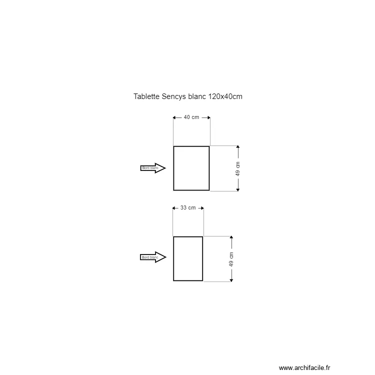 Meuble hifi. Plan de 