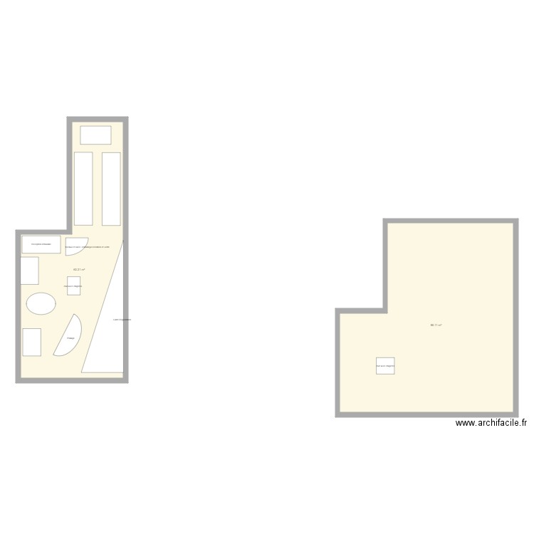 idee vrac. Plan de 0 pièce et 0 m2