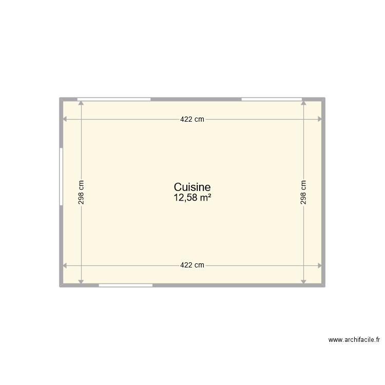 Contigny - Cuisine. Plan de 0 pièce et 0 m2