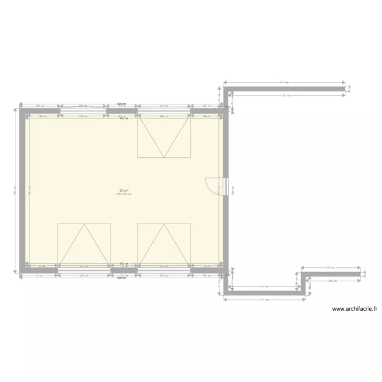 la fert&eacute; alais. Plan de 