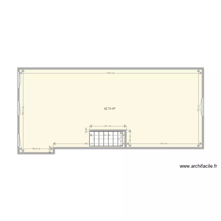 etage cabinet inf. Plan de 