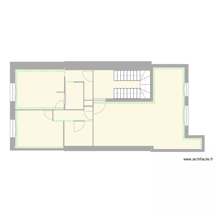 COURBET 1er ETAGE TRAVAUX NU Placo. Plan de COURBET 1er ETAGE TRAVAUX NU Placo. Plan de