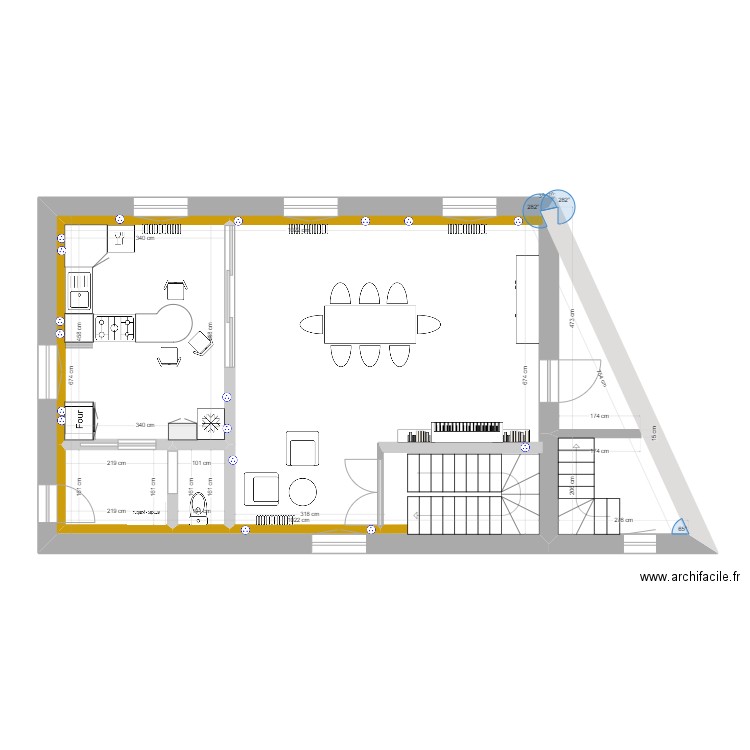1er Etage ST Epain - Olivier Cuisine. Plan de 0 pièce et 0 m2