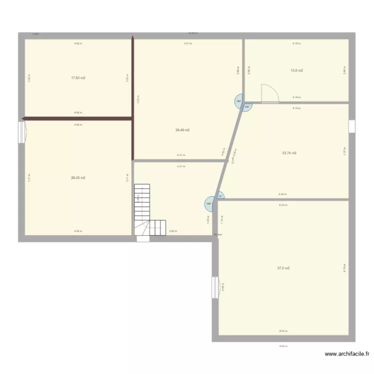 cavee leveque plan de masse 1er &eacute;tage ARCHI  projections. Plan de 