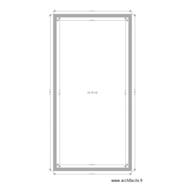 Projet Garage Pautussac 2. Plan de 2 pièces et 88 m2