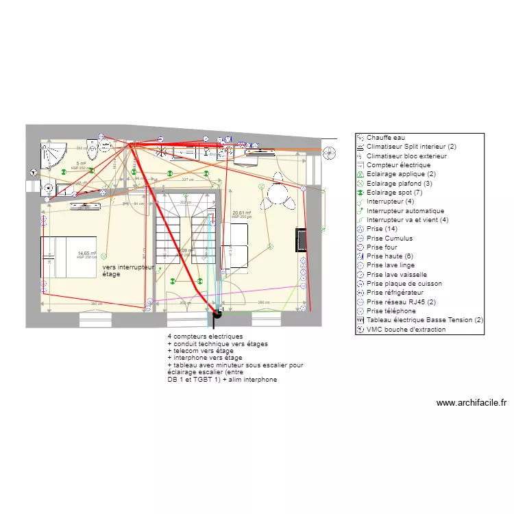Malaucene RDC elec. Plan de 
