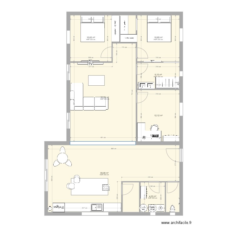 coult suite parentale ok. Plan de 10 pièces et 123 m2