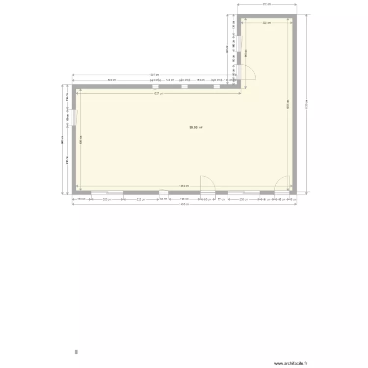 COTATION DES OUVERTURES. Plan de 
