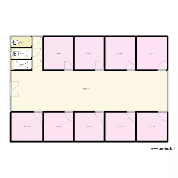COUR. Plan de 