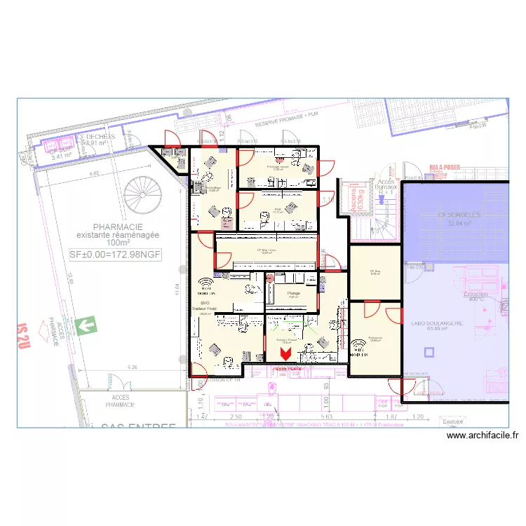Venissieux V4. Plan de 