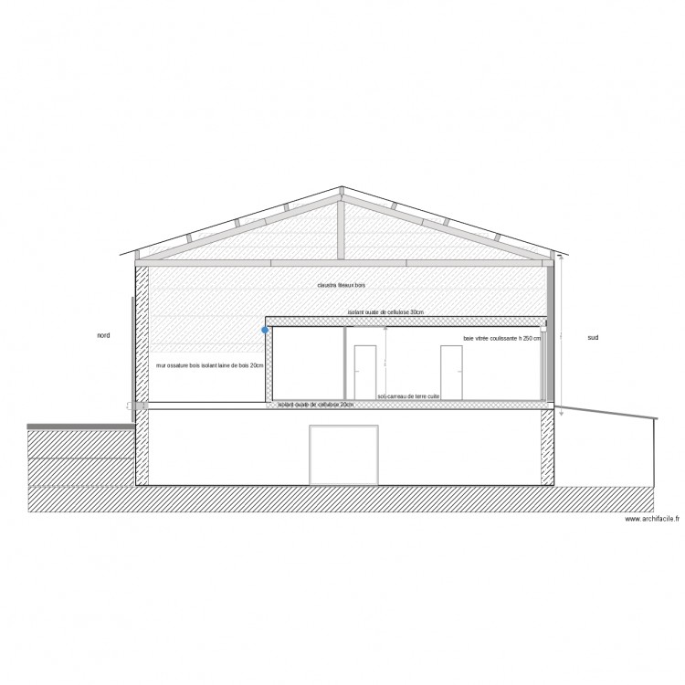 coupe BB1. Plan de 0 pièce et 0 m2