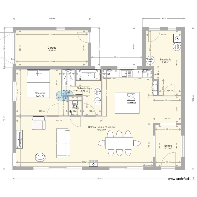 Plan Maison avec Objet. Plan de 0 pièce et 0 m2