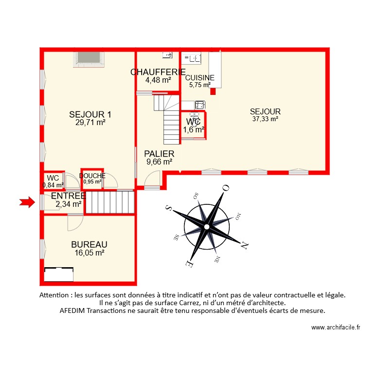 BI8860 RDC PASCAL. Plan de 12 pièces et 112 m2