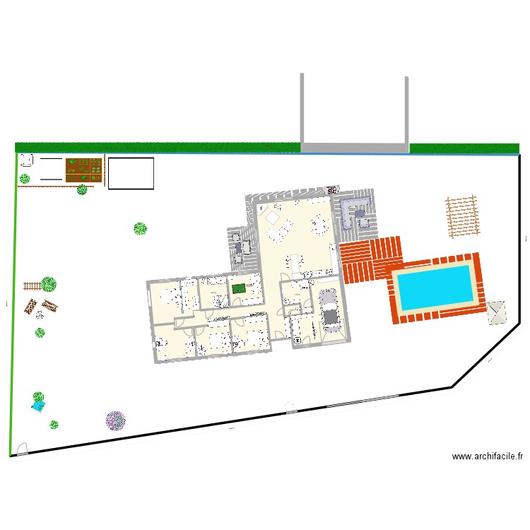 Yannou1. Plan de 6 pièces et 1414 m2