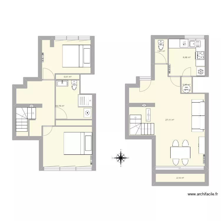 Appartement. Plan de Appartement. Plan de