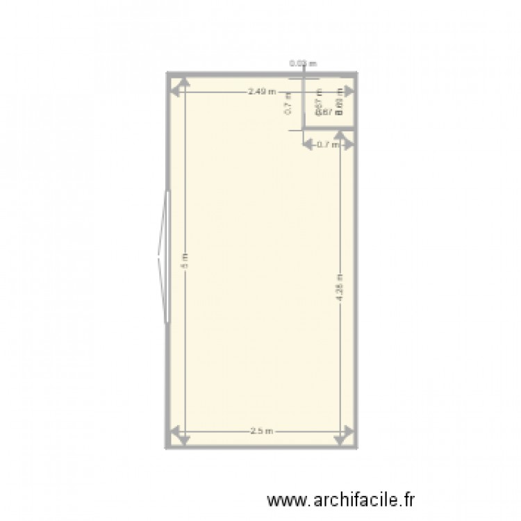 Plan studio Tholoze 1er. Plan de 0 pièce et 0 m2