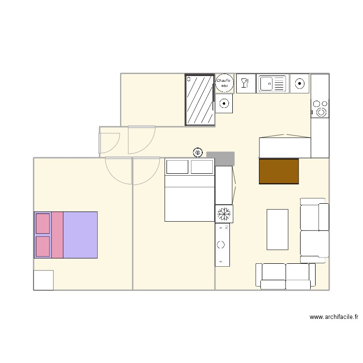 Welcome HOE. Plan de 6 pièces et 50 m2