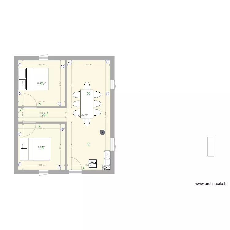 Baraque. Plan de 