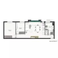 Plan projet 2 appartement G&eacute;nis
