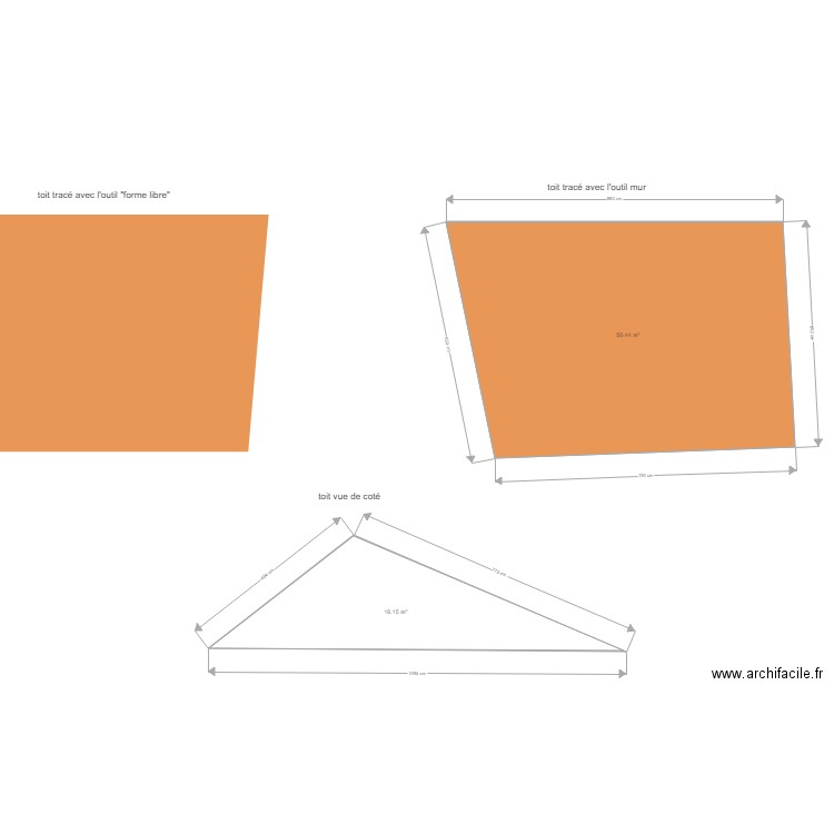 Dessiner un toit . Plan de 0 pièce et 0 m2