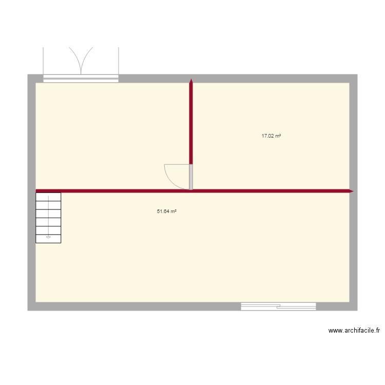 studio stab. Plan de 0 pièce et 0 m2