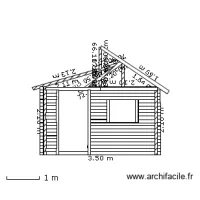 Plan cabanon - charpente version 2 -pas bon